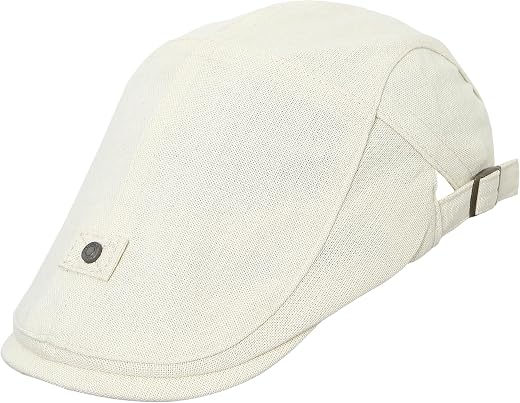 FabSeasons Cotton Ivy Flat Golf Cap – Classic Newsboy Gatsby Hat for Men
