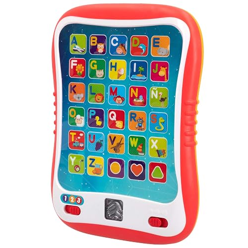 WinFun - Tableta educativa con luz y sonidos (ColorBaby 44256), a partir de 1 año