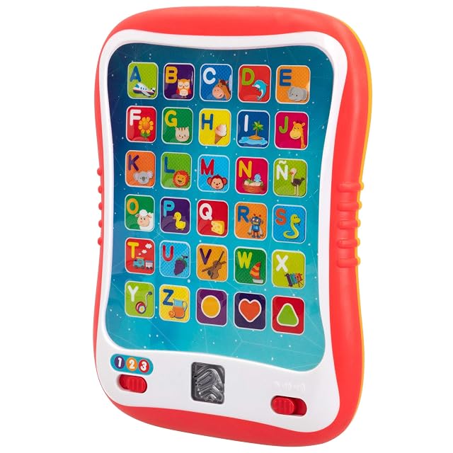 WinFun - Tableta educativa con luz y sonidos (ColorBaby 44256), a partir de 1 año