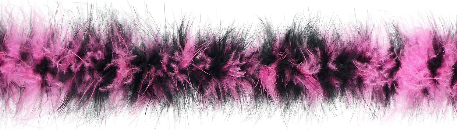 ZUCKER Soft Marabou Feather Boa - Multi-Colored Fluffy Costume Accessory for Kids or Adults - 2yd (6 foot) long