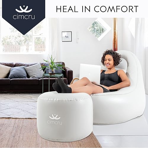 Miniatura 6 de Cimcru Silla inflable BBL  con cirugía BBL y kit de recuperación Lipo 360  Orinal portátil con estuche y 1 paquete de 2 espumas Lipo  Silla BBL