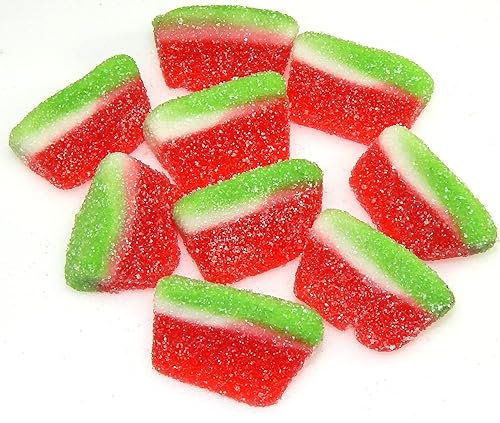 Miniatura 3 de Gummi Watermelon Slice - Sour Watermelon Slice Gummi - Sandía Slice Gummy 1 libra (16 onzas) por CandyKorner