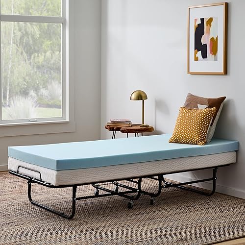 Miniatura 10 de Espuma de memoria Topper Linenspa 3 pulgadas gel swirl, Memory Foam, King 2-Azul,Gel Clásico,Azul,https://www.amazon.com/dp/undefined