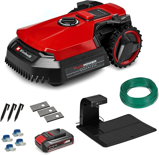 Einhell Einhell Maehroboter FREELEXO mit App-Steuerung Power X-Change 18 V (Installations-Equipment inkl., bis 500 m², Begrenzungsdraht) — Mähroboter