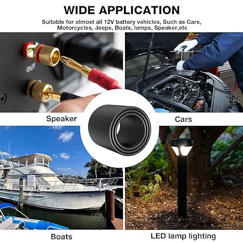 Vista 6 de Cable eléctrico de calibre 18 de 30 pies, cable de iluminación de paisaje de bajo voltaje 182, enterramiento directo al aire libre, impermeable