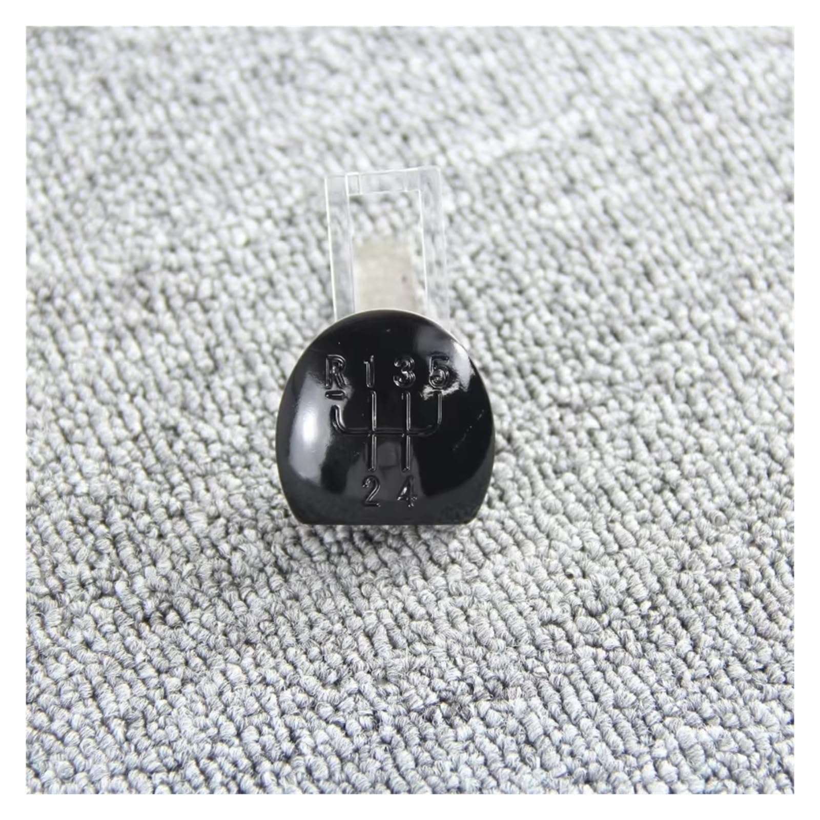 Ouvecr Black Car Shift Gear Knob Handle For Twingo For Scenic For Megane For Laguna For Kangoo For Clio Ii Mk2 172 18 For Logan Gear Shift Knob Lever Stick Number Cap Gear Shift Cover(Black)