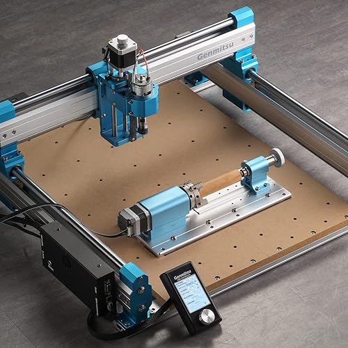 Genmitsu Máquina CNC 4040-PRO con kit de módulo giratorio de 4 eje y controlador fuera de línea