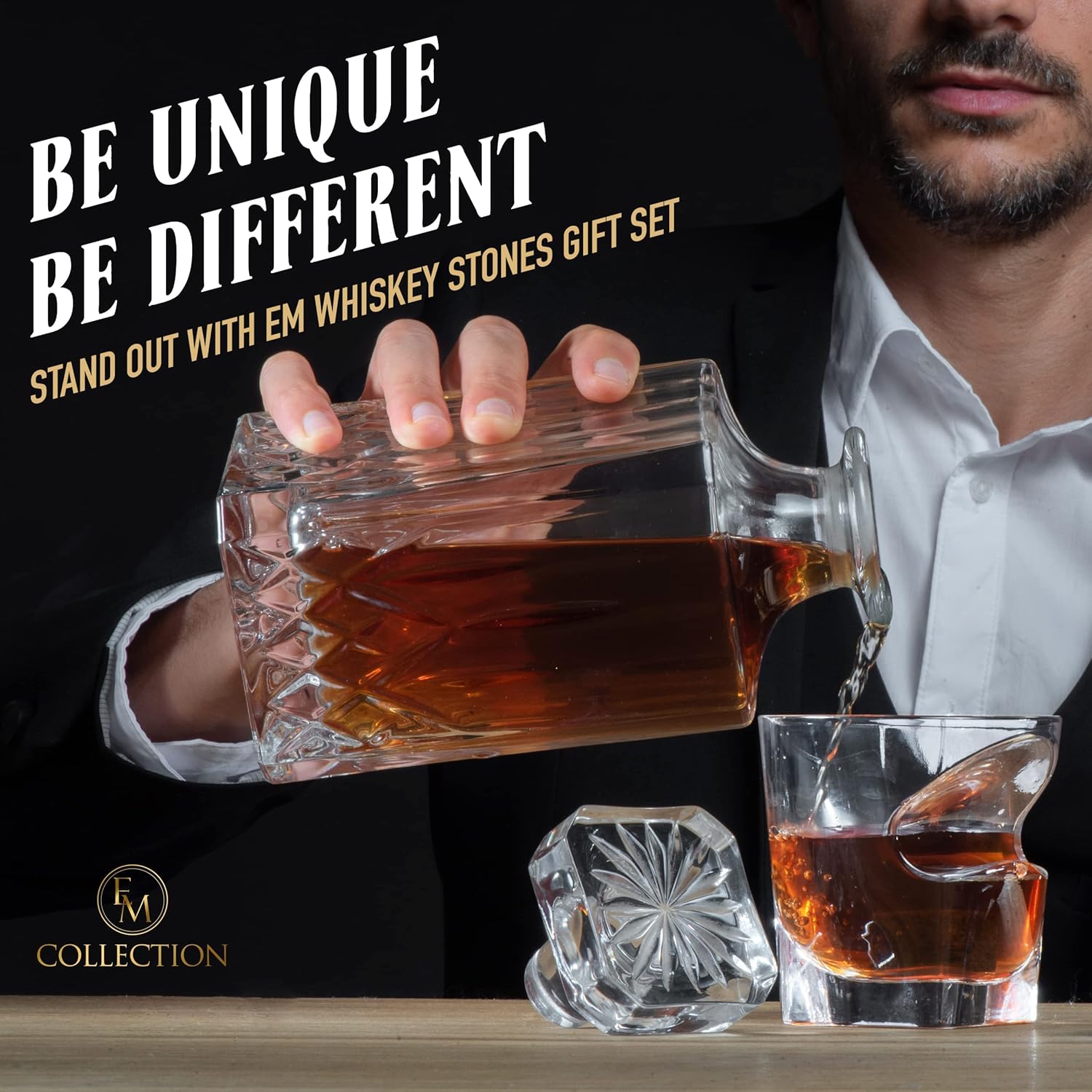 Whiskey Glasses and Cigar Glass Set of 2 Bundle