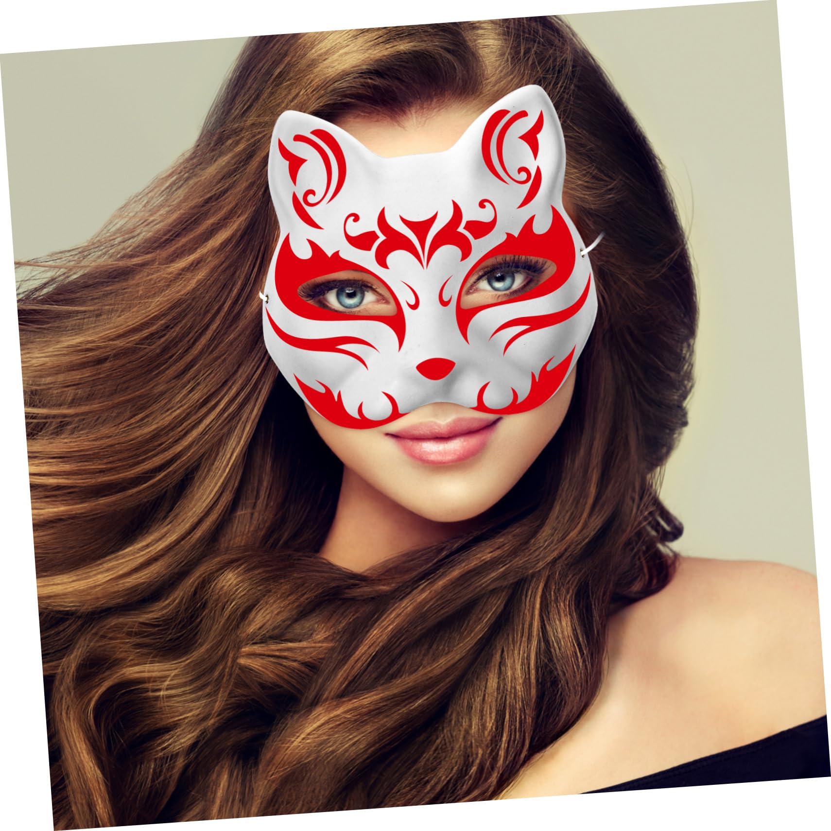 Homoyoyo 20pezzi Maschere Per Diy Maschere Vuote Per e Cosplay Ecologica Cat Face Per e