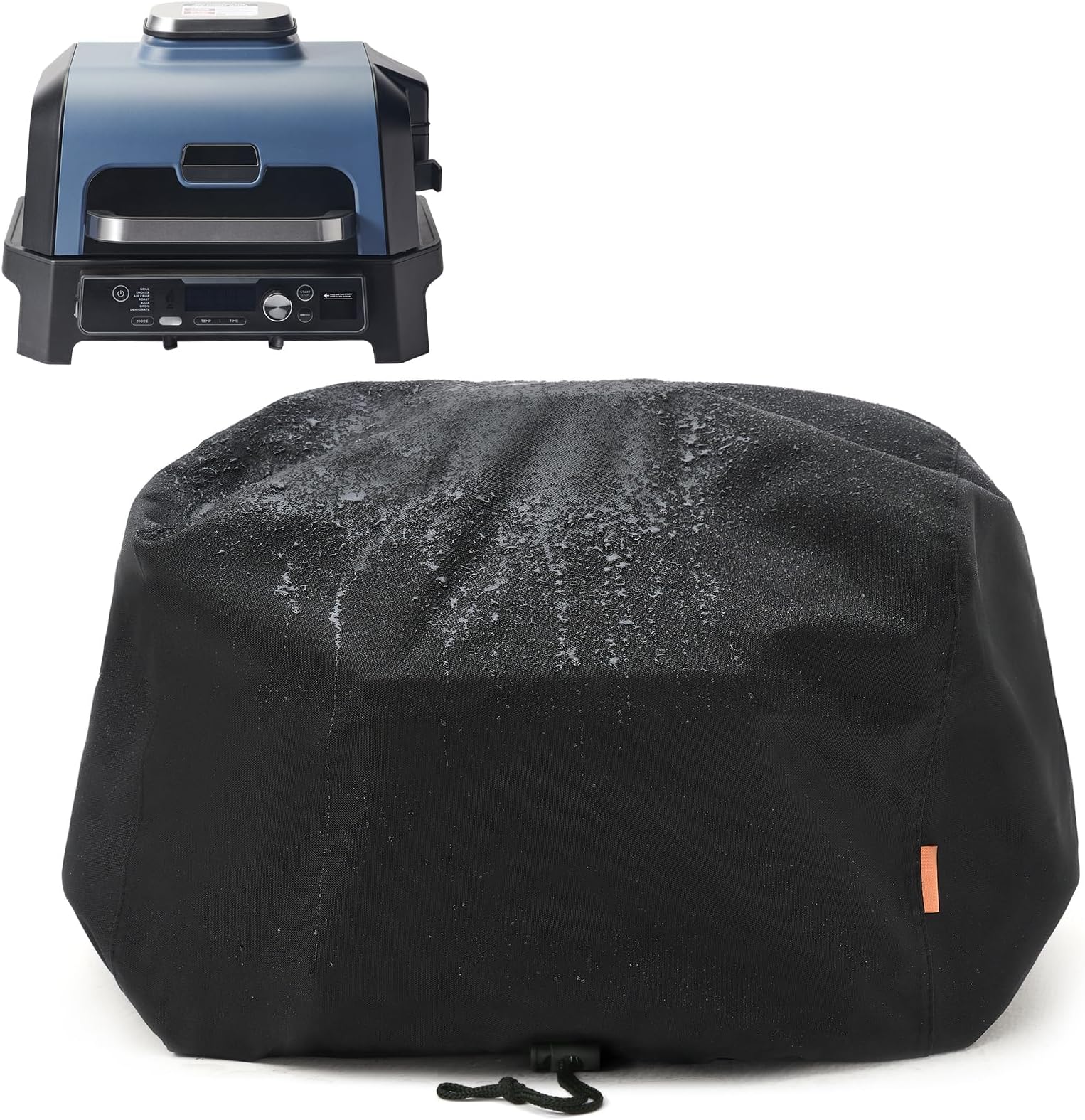 Waterproof Cover for Ninja Woodfire Pro Premium XL Outdoor Grill, Outdoor Grill Accessories for Ninja Wood Fire Smoker Air Fryer OG900/800 Series, Windproof with Drawstring Closure (Cover Only)