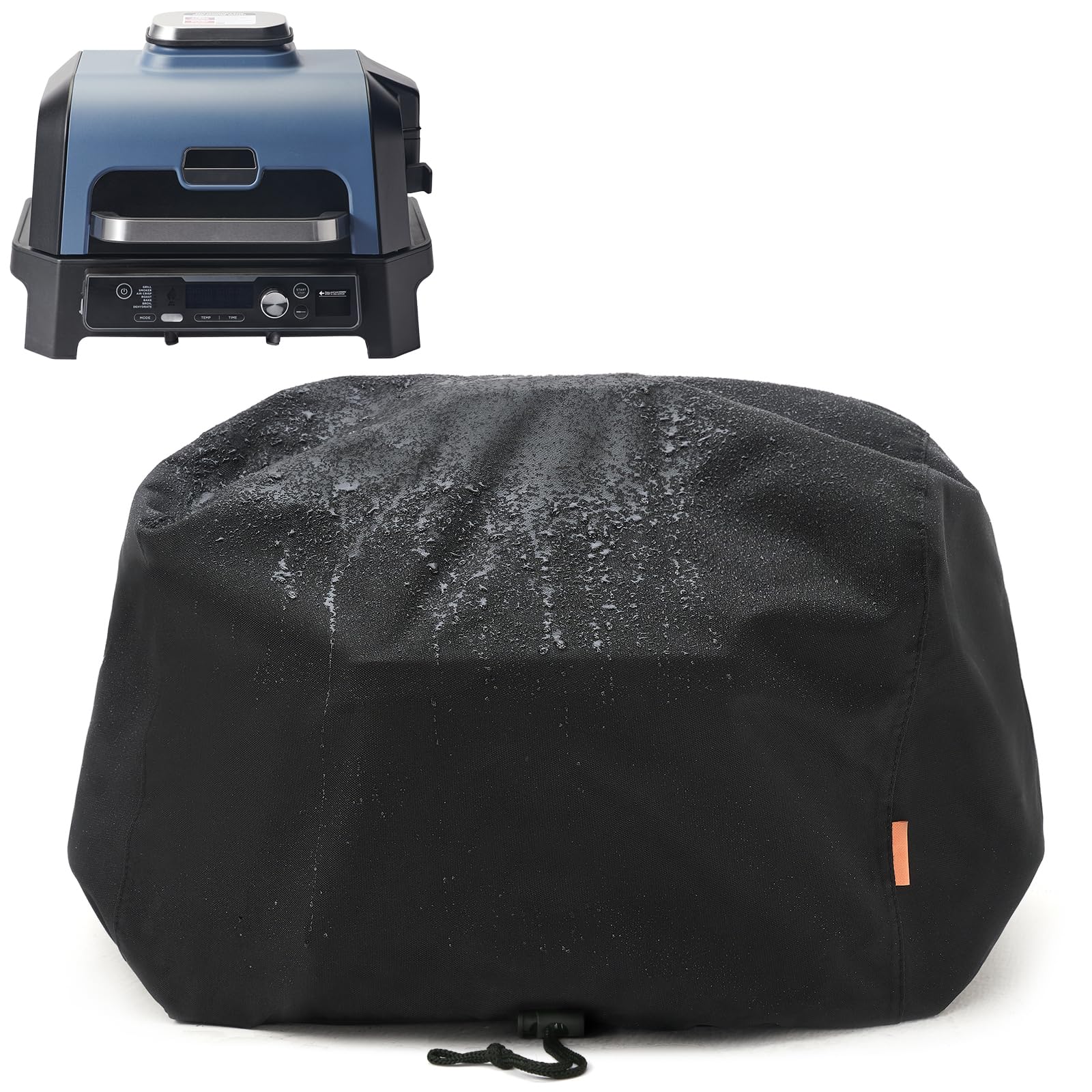 Waterproof Cover for Ninja Woodfire Pro Premium XL Outdoor Grill, Outdoor Grill Accessories for Ninja Wood Fire Smoker Air Fryer OG900/800 Series, Windproof with Drawstring Closure (Cover Only)