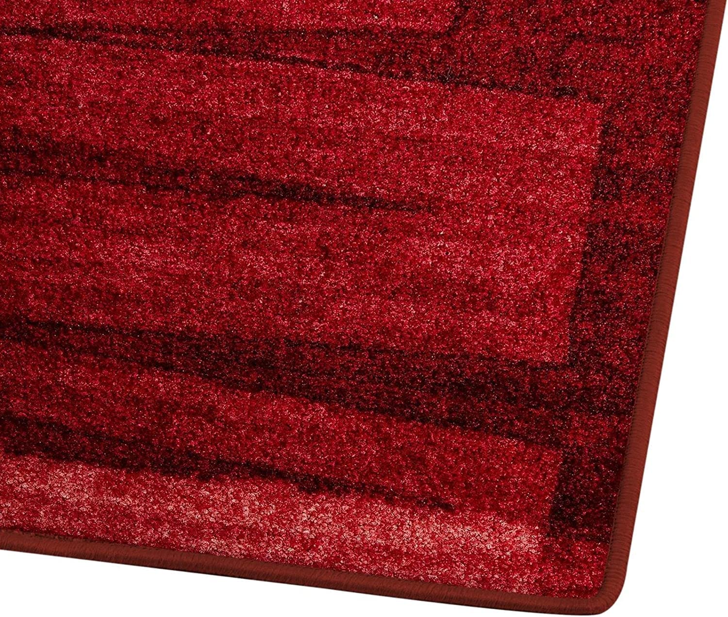 KARAT Tappetino a Passatoia per Uso Intenso - Via Veneto - Tappetino Antiscivolo per Tapis Roulant - Tappetino Anti-Allergico per Cucina, Corridoio, Soggiorno, Ufficio - Rosso, 80 x 300 cm