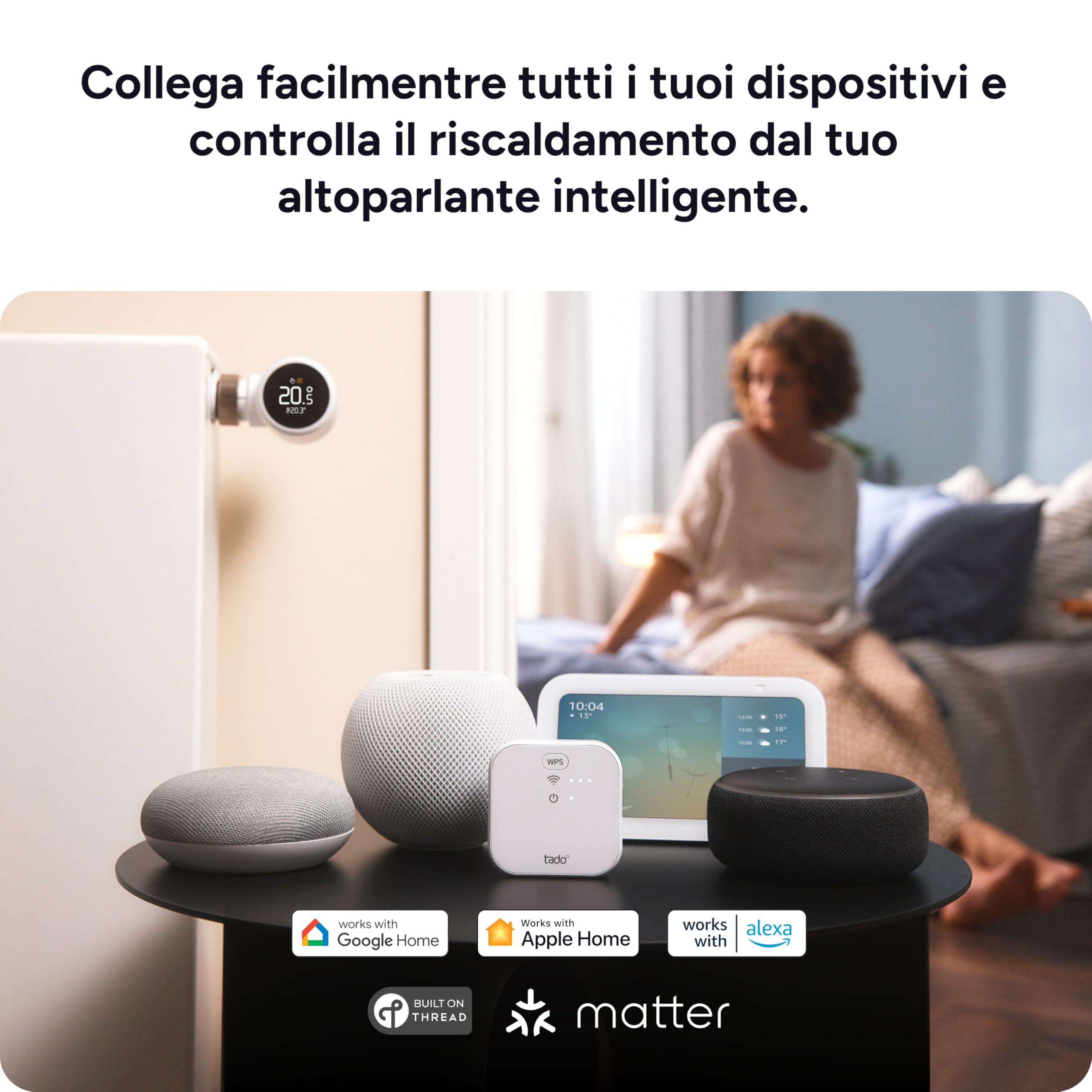 tado° termostato intelligente X – Starter Kit, termostato ambiente cablato e Bridge X termostato intelligente X