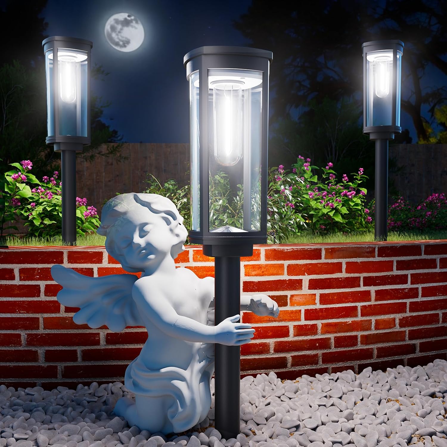 ALFIOT Solar Pathway Lights, 2 Pack IP65 - Image 10