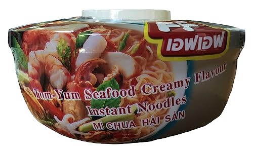 Miniatura 3 de FF Tazón de fideos instantáneos, 2.30 onzas, paquete de 6 unidades (sabor Tom-Yum)