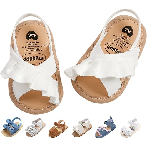 Baby Girls Sandals Summer Shoes Outdoor First Walker Toddler Girls Shoes for Summer