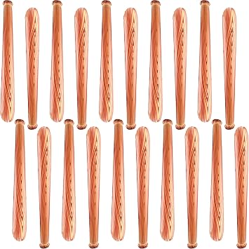 20 Pack 31.5 Inch Inflatable Baseball Bat Blow up Bat Wood Grain Pattern Baseball Bat Inflates for Carnival Birthday Pool Summer Beach Baseball Theme Party Favors