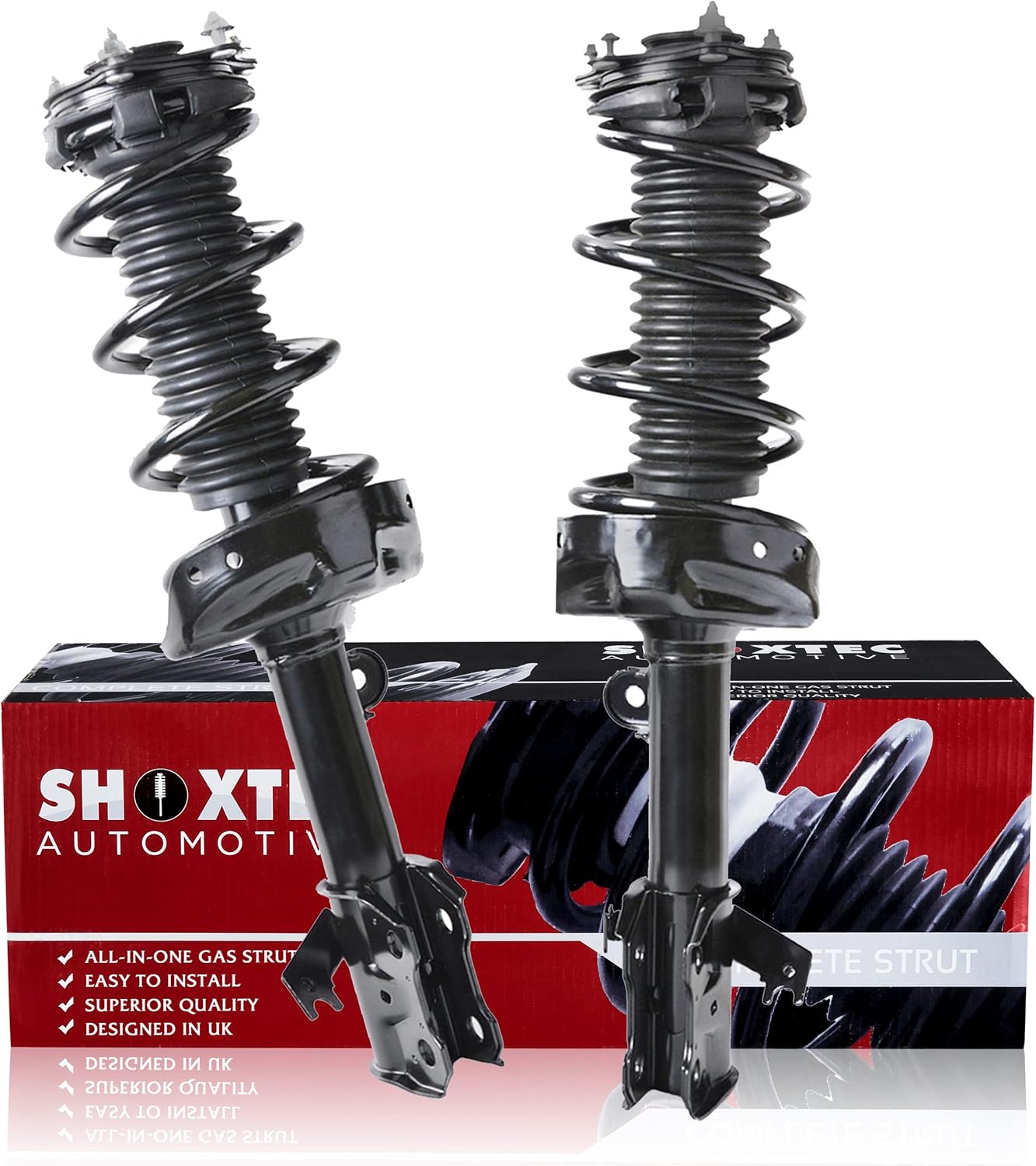 SHOXTEC Front Pair Complete Struts Assembly for 2007–2014 Honda CR-V (Front Pair)
