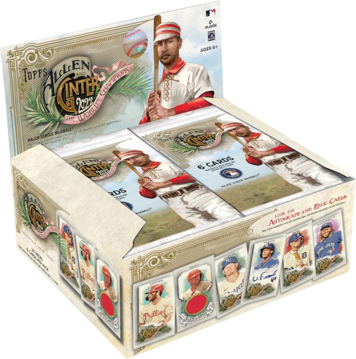 2022 Topps Allen & Ginter Baseball Factory Sealed 24-Pack Retail Box - 144 Trading Cards per Box!! Y