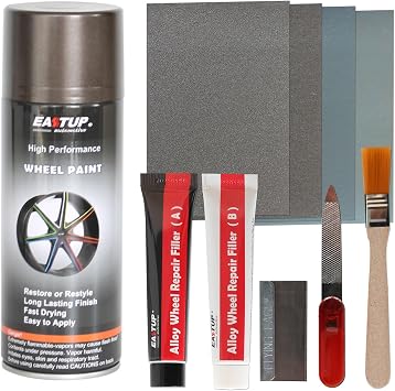 EASTUP Alloy Wheel Scratches Remove Kit Rim Touch Up Repair Kit Antique Bronze Color