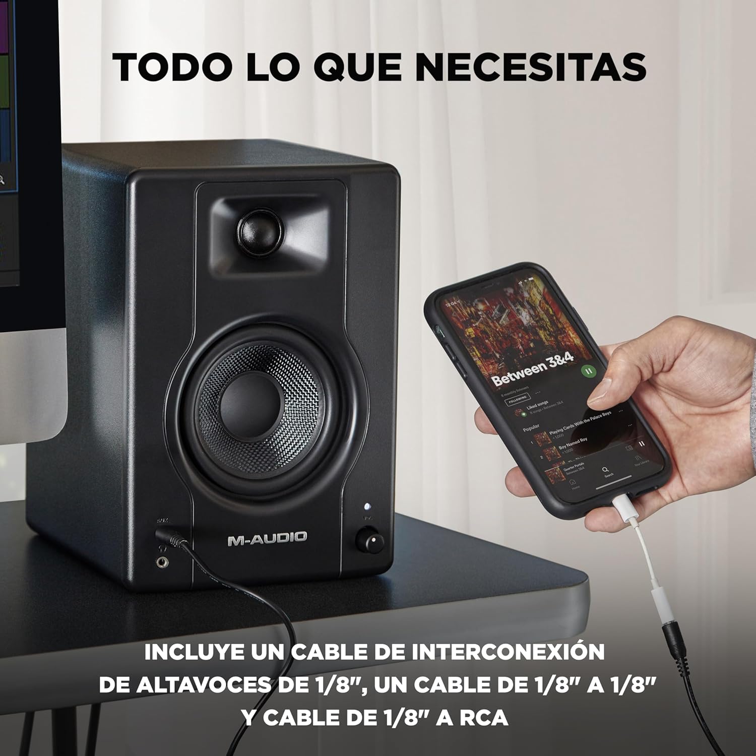 M-AUDIO BX4 Par 4.5 Pulgadas Monitores de Estudio, Altavoces Autoamplificados para PC para Videojuegos, producción Musical, transmisiones en Directo, Podcast 6