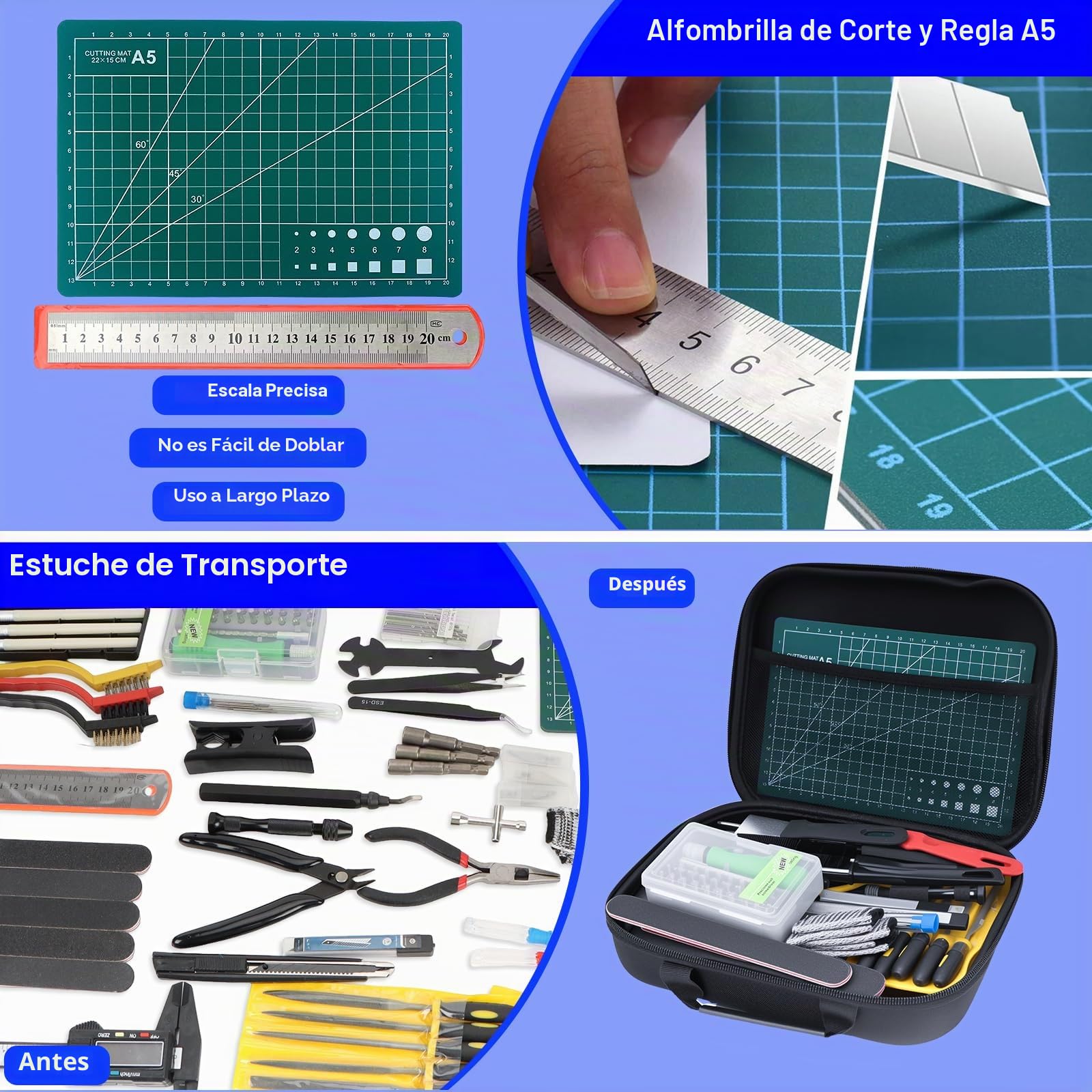 202 PCS 3D Impresora Herramientas Kit, Incluye Kit de Limpieza de Boquillas, Desbarbado, Herramientas de Extracción, Llaves, Pinzas, Alicates y más, Limpieza y Acabado de Modelos de Impresión 3D
