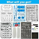 STEM 25-in-1 Kit robot solaire pour enfants de 8 à 13 ans, Jouets de construction scientifique avec moteur transparent, DIY Ensemble d'expérience en robotique, Cadeau d'anniversaire éducatif pour garçons filles 8 9 10 11 12 13 14 15 16