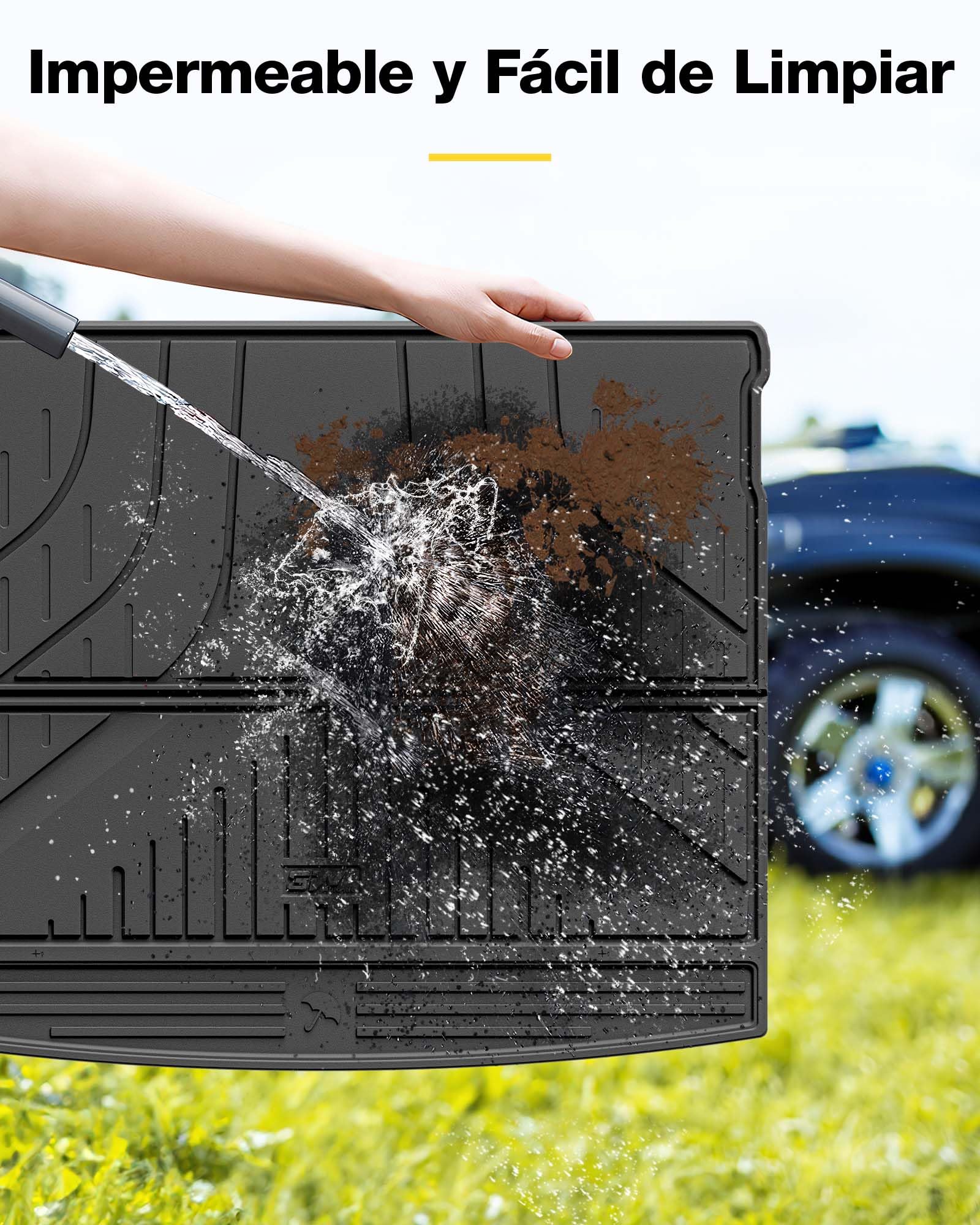 3W Alfombrilla Maletero de 3 Piezas para BMW X3 G45 2025-2026 (No para Hybrid PHEV), Thorex™ Alfombrillas Maletero de Coche para Todo Tipo de Clima para X3 Juego Completo de Maletero, Accesorios