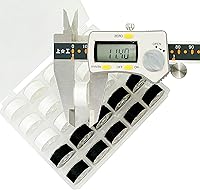 Vista 4 de New brothread 25pcs 15White+10Black 60S/2 (90WT) hilo de bobina preenrollado tamaño A SA156 para bordado y máquinas de coser DIY bordado e hilo