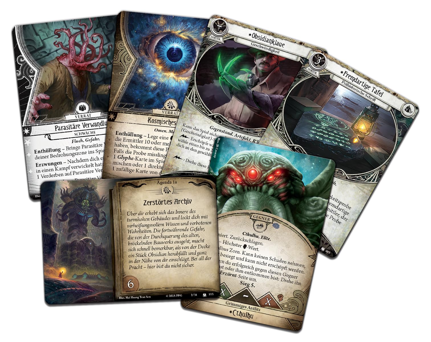 Asmodee, Arkham Horror: Das Kartenspiel – Die versunkene Stadt, Deutsch