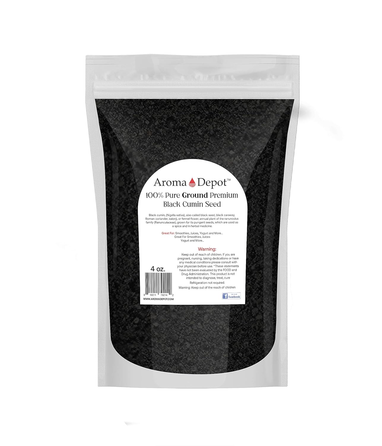 2 lb Black Seed Powder,GROUND (Nigella Sativa), Black Cumin, Kalonji,100% Non-GMO NON-Irradiated & Gluten Free