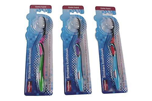 Vista 13 de Top Med ETS - Cepillo de dientes para fumadores extra duro (3 unidades)