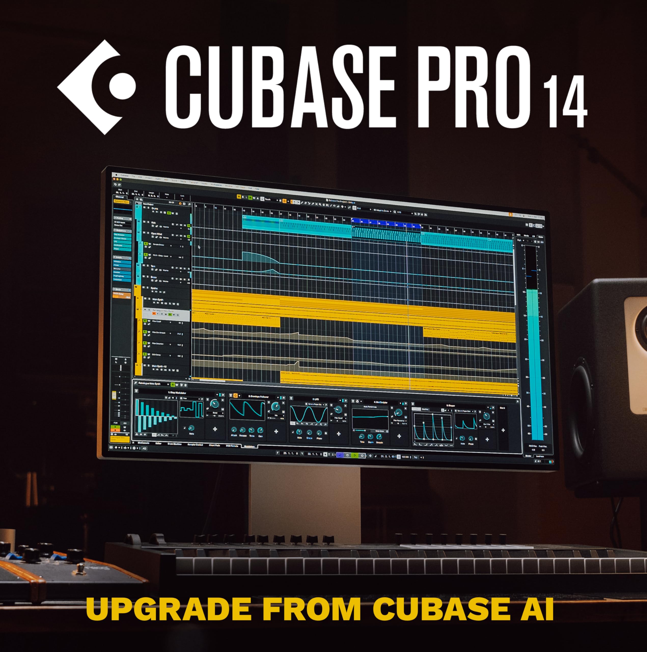 Steinberg Cubase Pro 14 Upgrade für Cubase AI 12 -14 Audio-MIDI-Sequenzer für Studioanwendungen oder Home Recording | 1 Gerät | 1 Benutzer | Aktivierungscode per Email