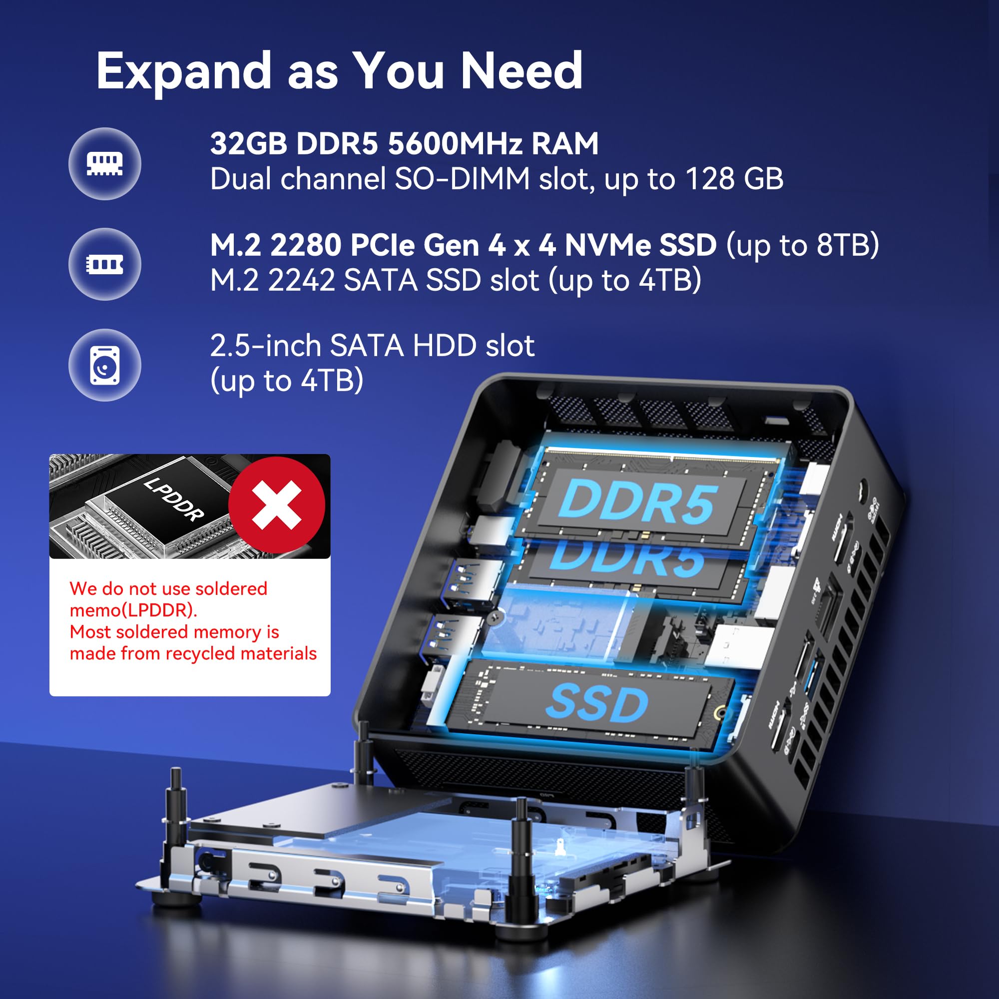 Amazon.com: GEEKOM IT15, The Most Powerful AI Mini PC with Intel