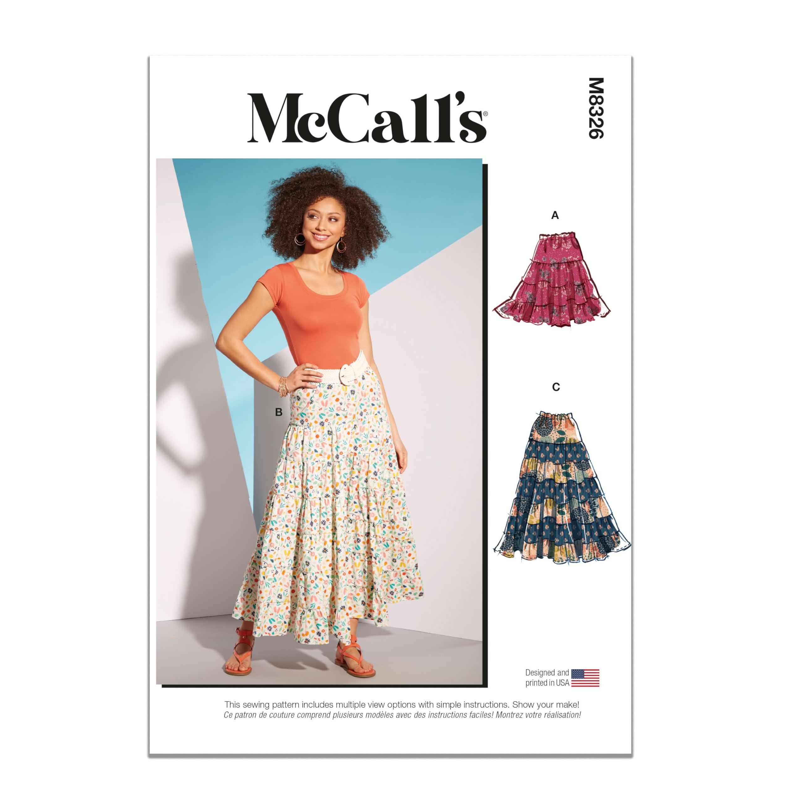 Amazon.com: McCall's Misses' Skirts Sewing Pattern Kit, Design