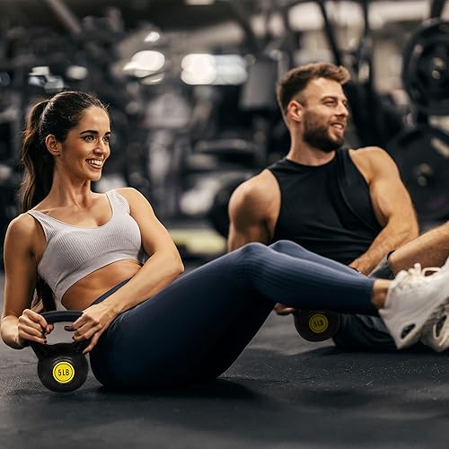 Miniatura 6 de BalanceFrom Juego de pesas rusas de agarre ancho, varios tamaños