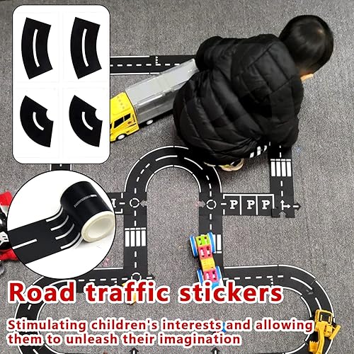 Miniatura 4 de Suministros para fiestas de autos de carreras, 12 conos de tráfico con agujeros en la parte superior, 24 banderas a cuadros, mantel de fiesta de