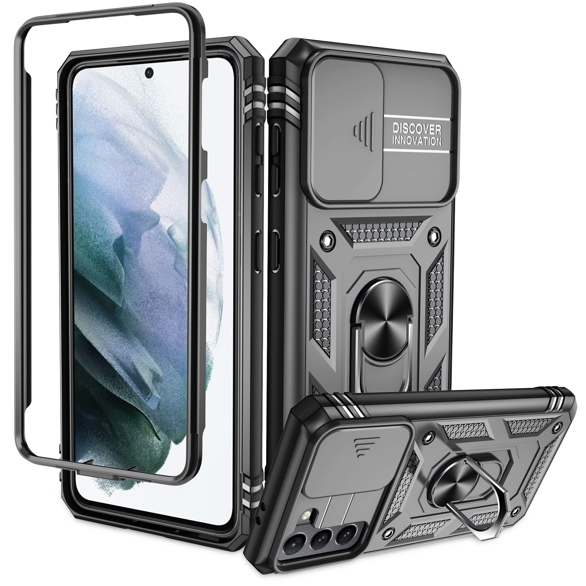 Kompatibel mit Samsung Galaxy Hülle, Eingebetteter Ständer Militärgrad Schutzhülle Handyhülle Starke Stoßfestigkeit Samsung Schutzhülle Samsung Galaxy case Cover