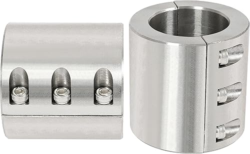 Miniatura 8 de HECASA Abrazadera de tubo de cuello dividido compatible con abrazaderas de barra de rollo de tubo de acero de tamaño OD de 1.875 pulgadas, pernos