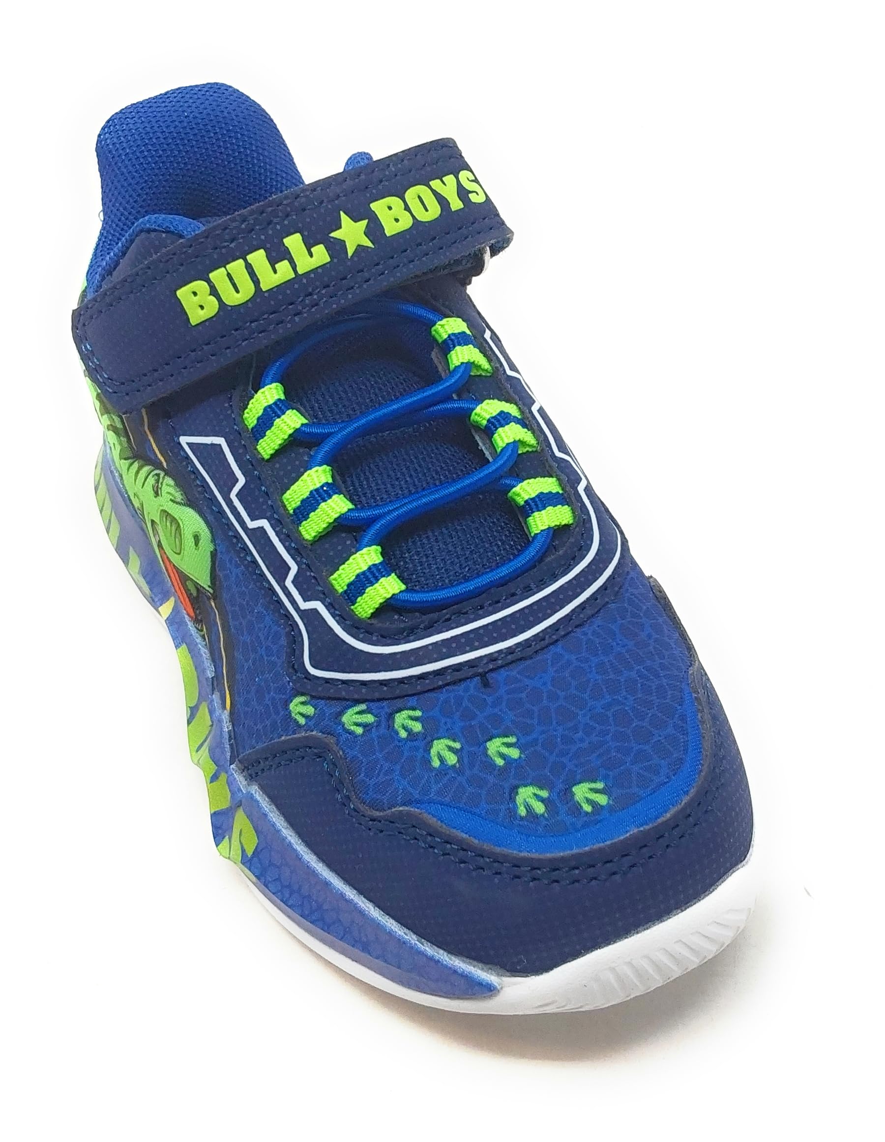 Bull Boys Scarpe Sportive per Bambini con luci e Dinosauro,Sneaker con Suola Antiscivolo amortizzante (Blu, Sistema Taglie Calzature EU, Adolescente, Numero, Media, 30)