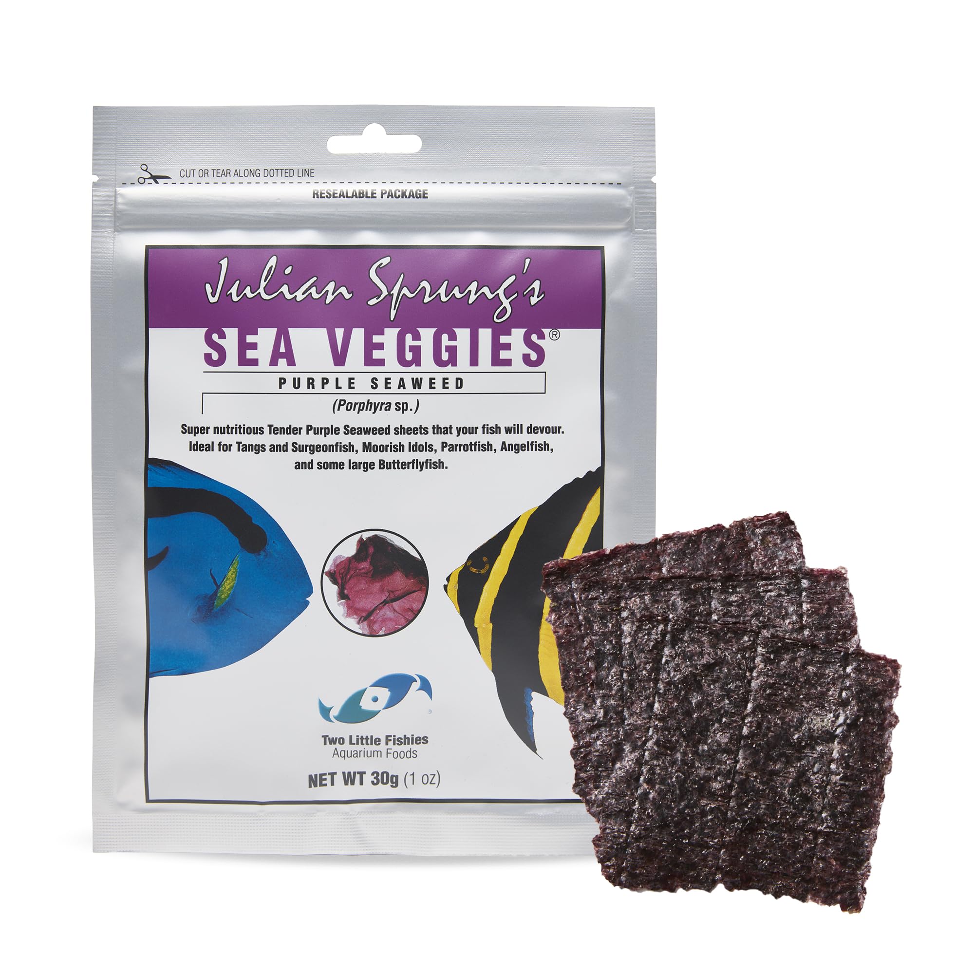 Two Little Fishies ATLSVPS4 Sea Veg-Purple Seaweed, 1-Ounce Pouch