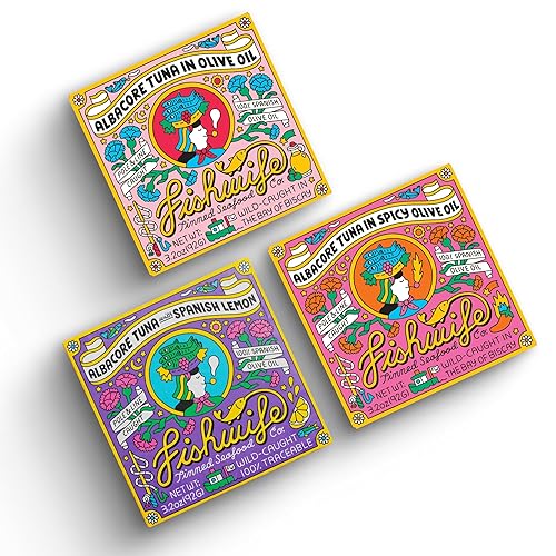 Fishwife Albacore Tuna Trio 3-Pack (with Lemon, Spicy & Spanish
