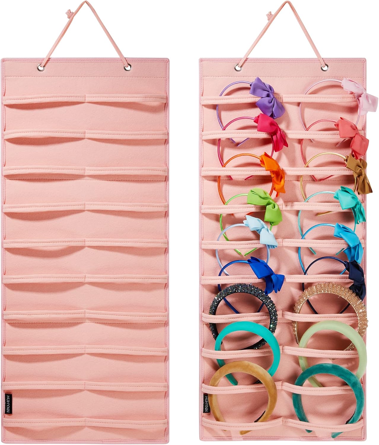 HUHYNN Headband Holder for Girls, Hanging Headband