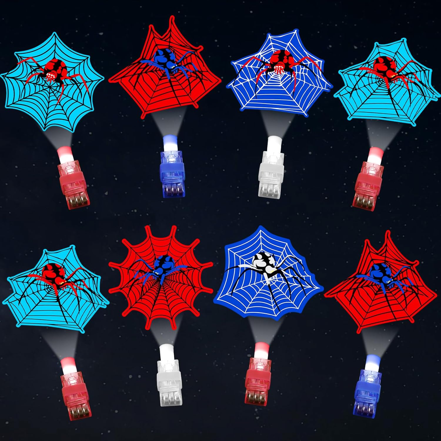 36Pcs Dinosaur LED Finger Lights Dino Glow in the Dark Light Up Finger Lights Dinosaur Party Favors Dino Theme Toys Bulk for Kids Birthday Classroom Prize Exchange Gift Supply