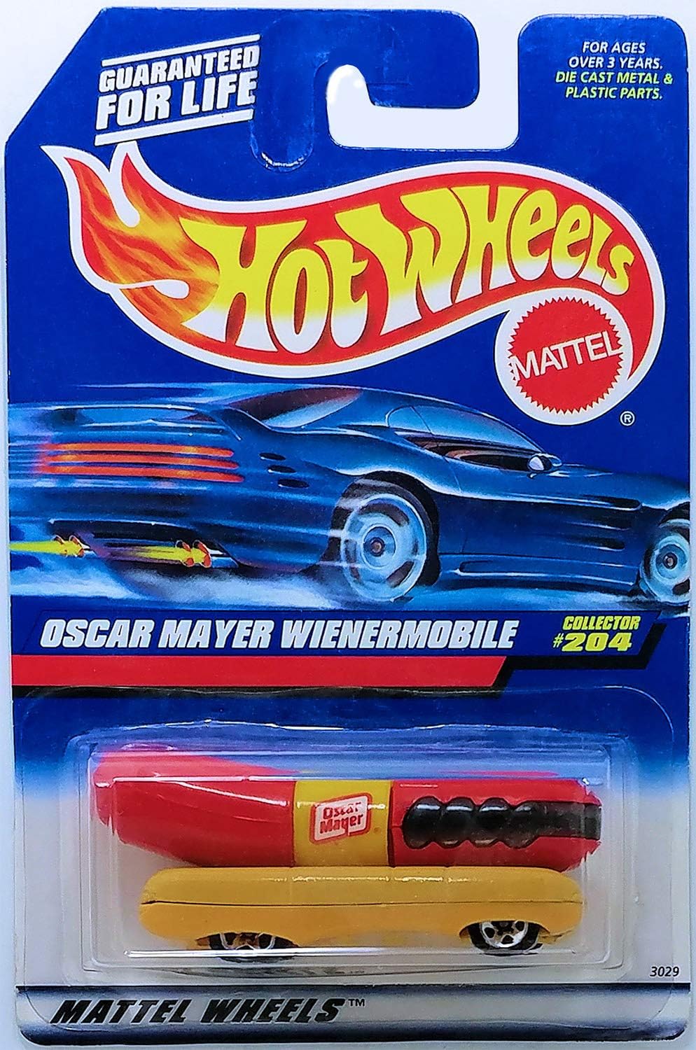 Amazon Com Hot Wheels Oscar Mayer Wienermobile All Blue Card 204 Toys Games