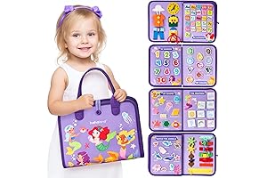 hahaland Busy Board for 3-Year-Old Girls