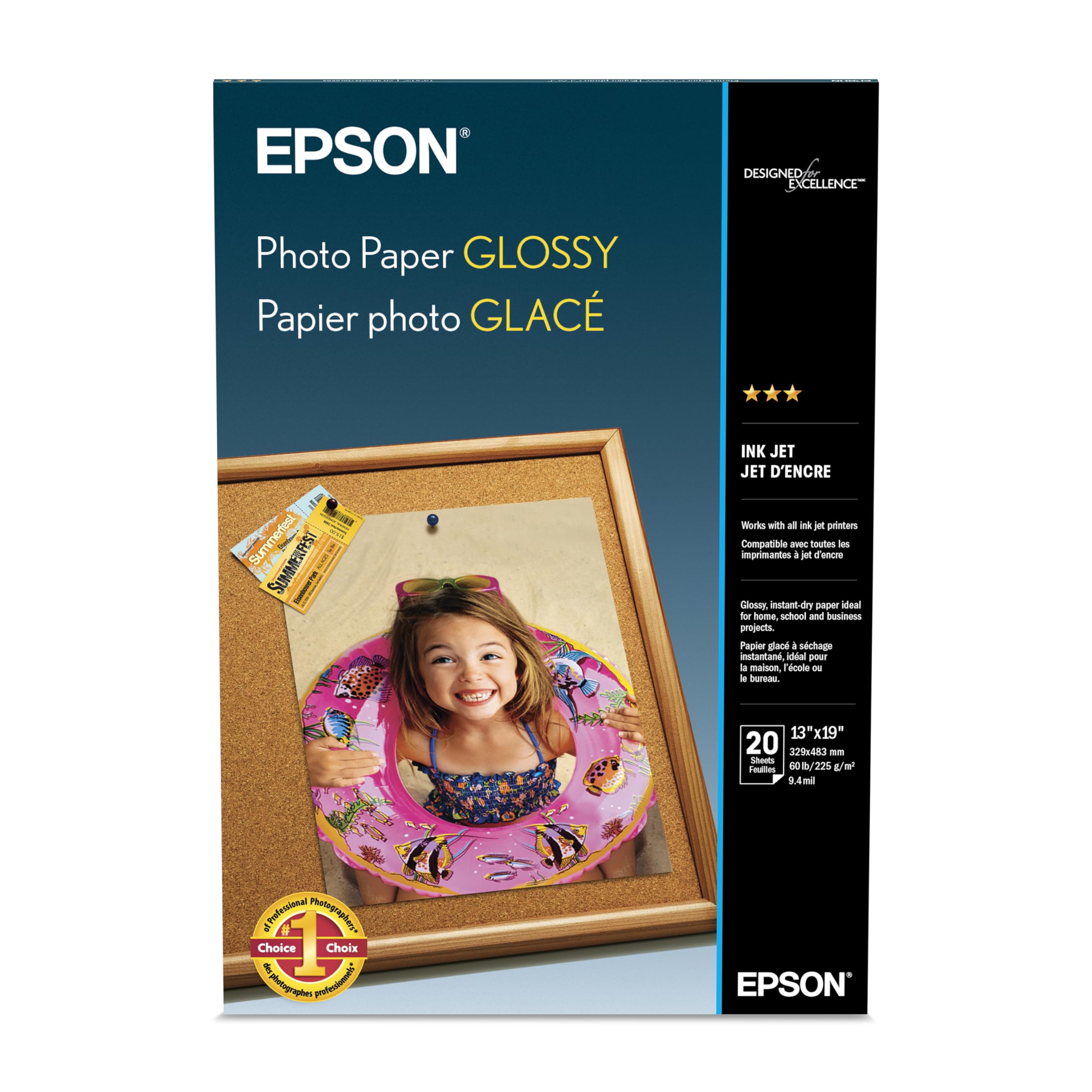 Epson Supplies Inkjet Photo Paper A3+ A3+ 20Ct