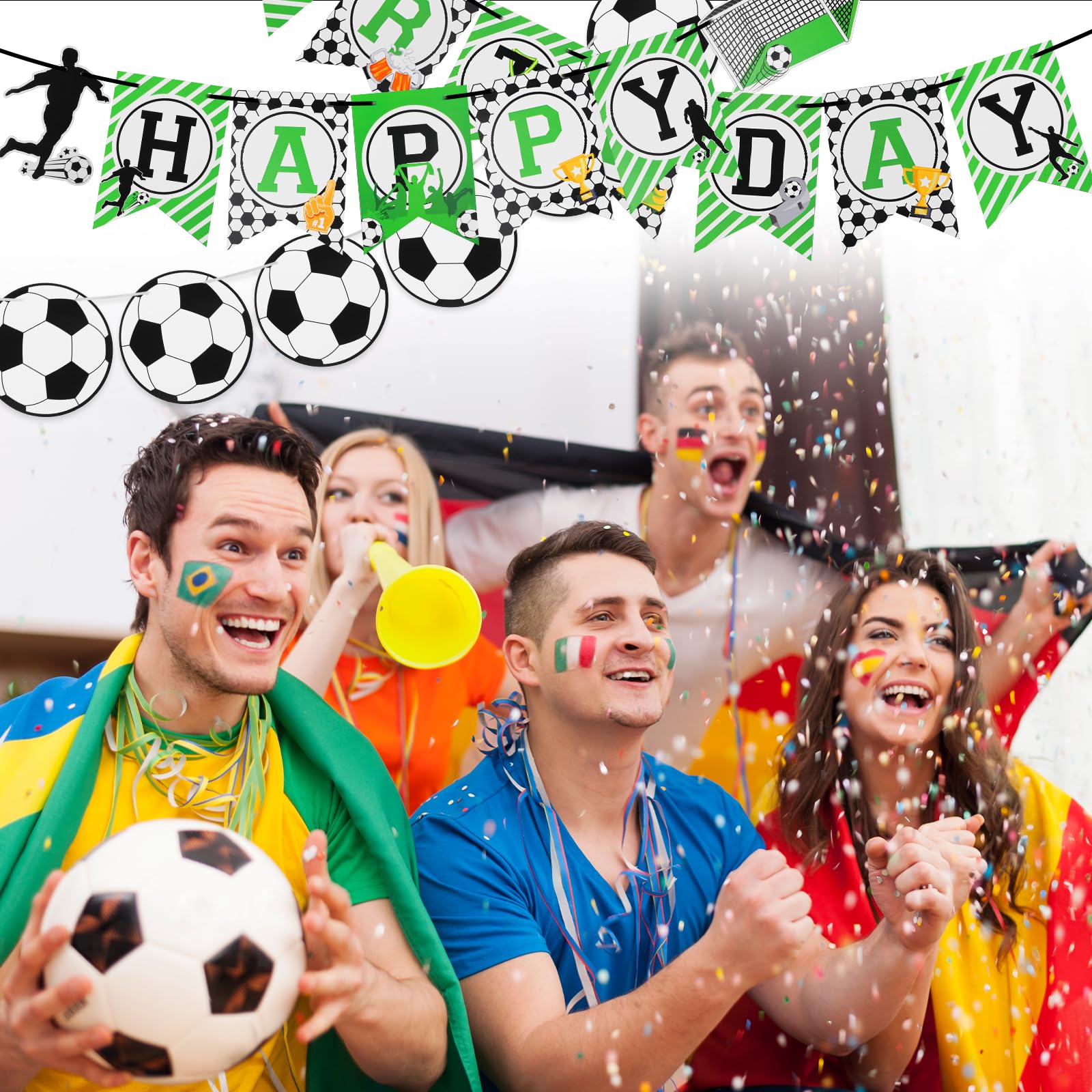 Decorazioni per Feste di Calcio, Pacchetto per Feste a Tema Sportivo di