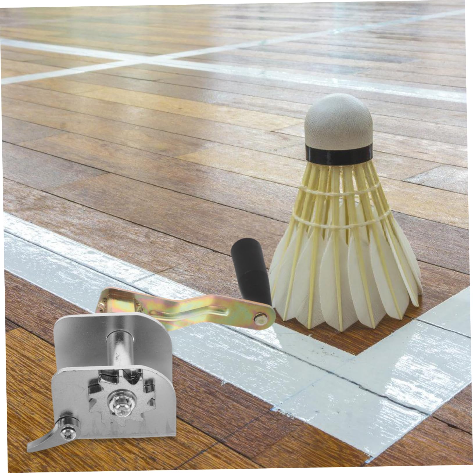 HEMOTON Handkurbel Netzspanner Für Outdoor Volleyball Und Badminton Tragbares Metall Spannungsgerät Zur Netzspannung Und Anpassung Kompaktes Sport Zubehör Für Netzstabilität Und Spieloptimierung