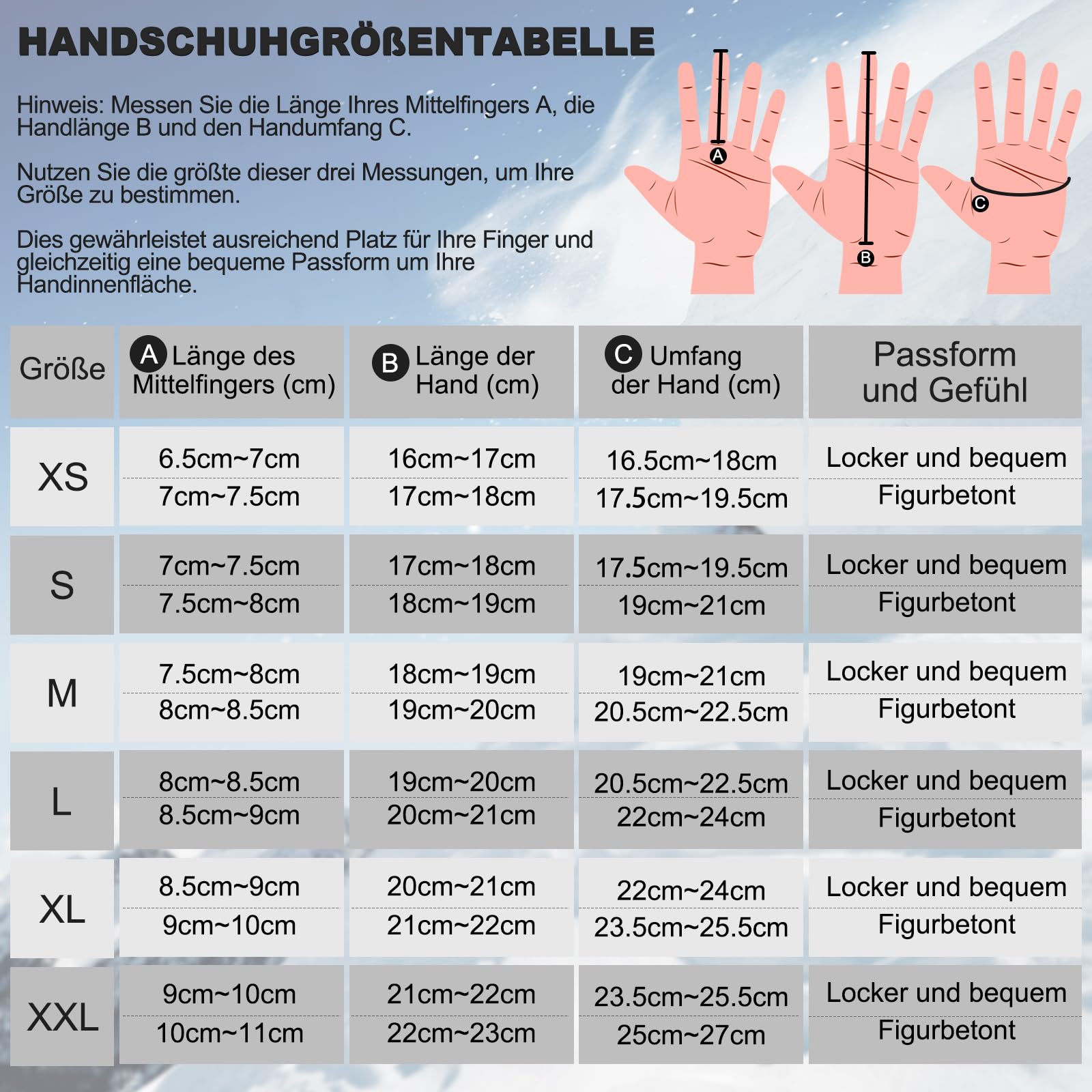 Andake - Gants de Ski Imperméables et Chauds pour Hommes, Femmes et Adolescents